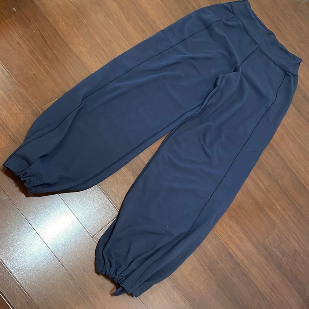 Lululemon Black pants with drawstring ankle